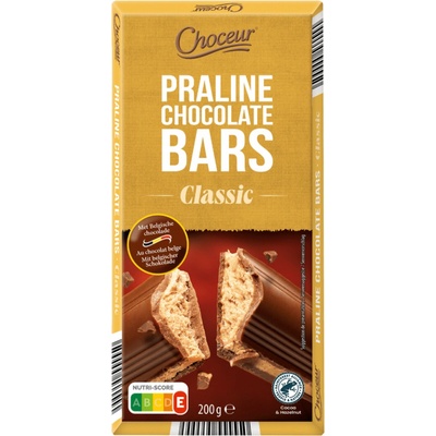 Choceur Praline Chocolate Bars Classic 200 g