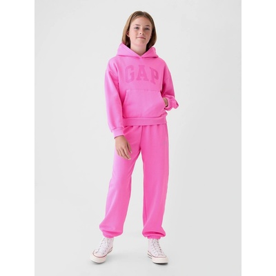 GAP Kids Sweatpants with Logo Girls fuchsiová