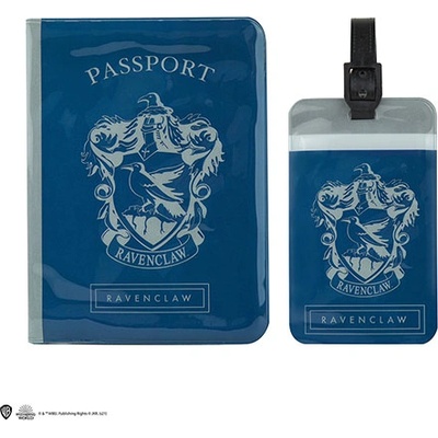 Distrineo Калъф за паспорт и етикет за багаж -Хари Потър - Рейвънклоу
