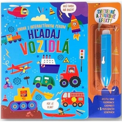 Kniha s interaktívnym perom Hľadaj vozidlá