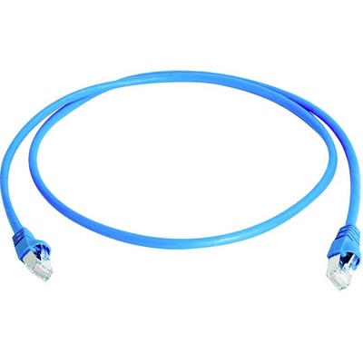 Telegärtner 100008091 RJ45 CAT 6A S/FTP 0.5m modrý