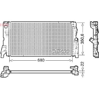 Chladič, chlazení motoru DENSO DRM05118