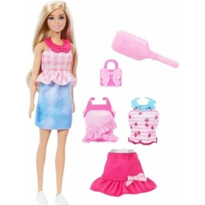 Barbie Ľahko obliecť a učesať bábiku Barbie s doplnkami