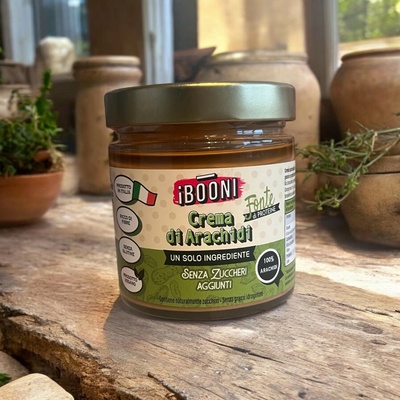 iBOONI Arašidové maslo bez pridaného cukru 350 g