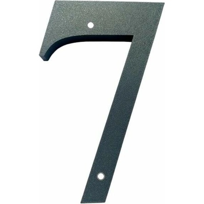 Domovní číslo popisné 7 na zeď, vrata, sloupky s dírami pro vruty barva antracit, výška 170 mm – Zboží Mobilmania