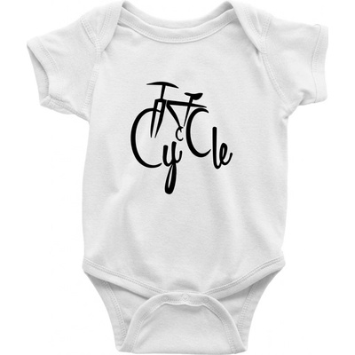 Cycle bicykel Dojčenské body krátký rukáv biele