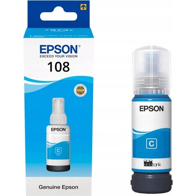 Atrament Epson 108 Cyan - originálny