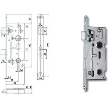 Hobes K 111 WC 72/60 mm PL