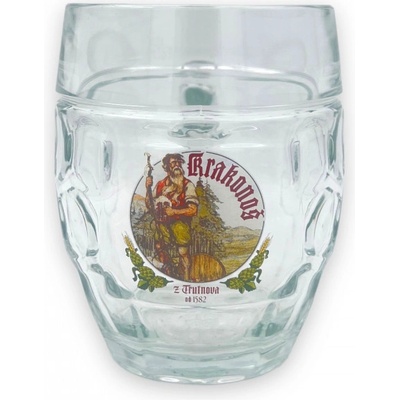 Krakonoš Skleněný džbán soudek buclák 500 ml