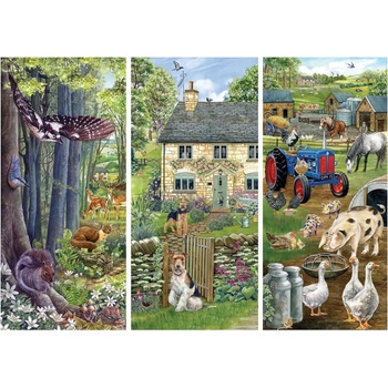 Falcon - Puzzle Woodland Farm - 1 000 piese