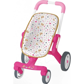 Smoby s otočnými kolieskami Baby Nurse ružovo-biely