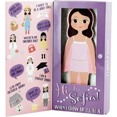 Floss and Rock Дървена магнитна кукла Floss and Rock - София (36P2685)