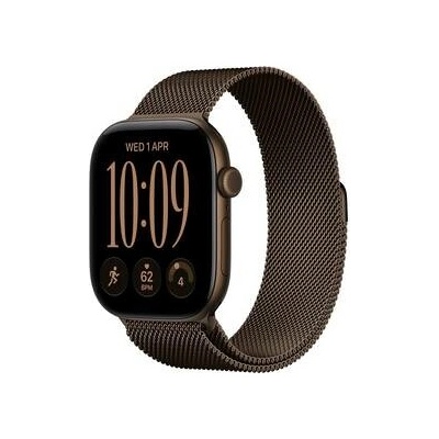 Apple Watch Series 12 GPS 46 mm tmavo bronzový hliník, tmavo bronzový milánsky ťah - S/M MKD74RK/A