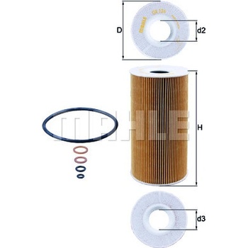 Olejový filter MAHLE ORIGINAL OX 126D (OX126D)