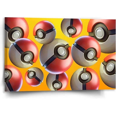 Sablio Obraz Pokemon ball Pattern Varianta: 120x80cm