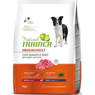 Trainer Natural Adult Medium Hovädzie a ryža 3 kg