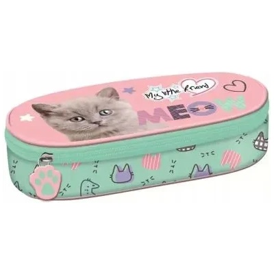 My Little Friend Fluffy Kitty овален ученически несесер