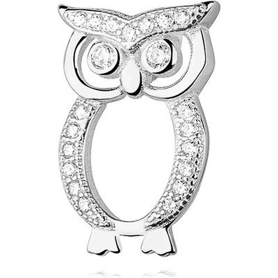 Olivie Strieborný prívesok Sova so zirkónmi 2270
