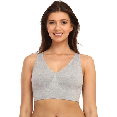 Bellinda EASY BRA - Дамски бюстхалтер без подкрепа спортен тип - сив Bellinda | Siv | ЖЕНИ | M
