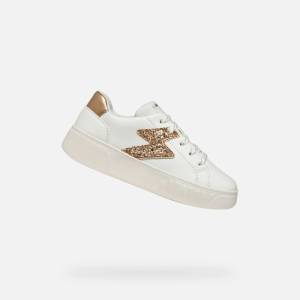 GEOX Бели детски кецове Geox Miroshi Geox | Byal | Момичешки | 38