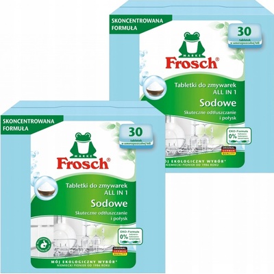 Frosch Sodné tablety do umývačky riadu All in 1 60 ks