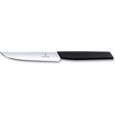 Victorinox 6.9003.12 Swiss Modern Nôž na steak, 12 cm, hladká čepeľ, čierny