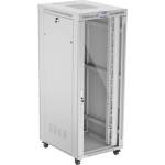 Lanberg Комуникационен шкаф Lanberg rack cabinet 19" free-standing 42U/800x1000 (flat pack) with glass door lcd grey v2 (FF01-8042-12SL)