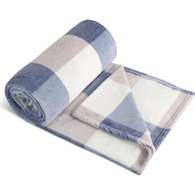 Brotex deka Kemping kostka modrá 150x200