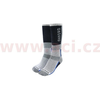 Oxford ponožky Thermal šedé/černé/modré