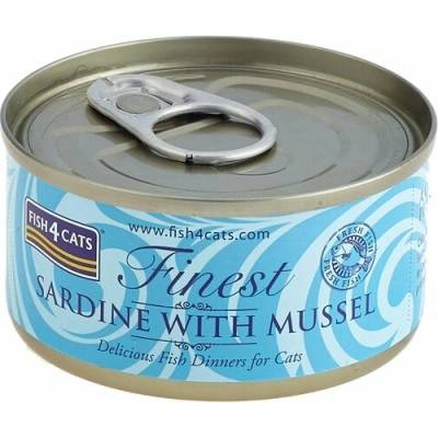 Fish4Cats Finest sardinkou a mušľami 70 g
