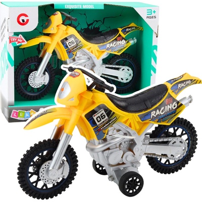 mamido Motorka Crossbike Off-Road s efekty žlutá