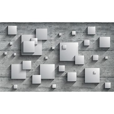 IMPOL TRADE 3030 VEXL vliesová fototapeta 3D čtverce rozměr 208 cm x 146 cm