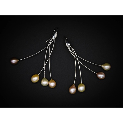 Klenotynum s přírodními barevnými perlami 154-1127