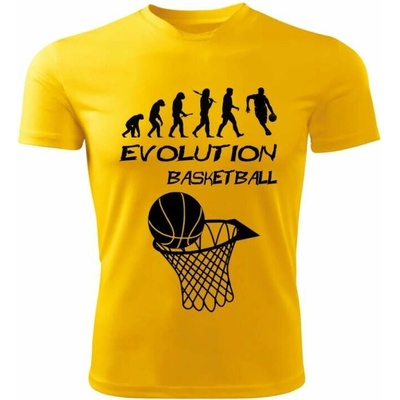 Evolution BASKETBAL dětské tričko žluté