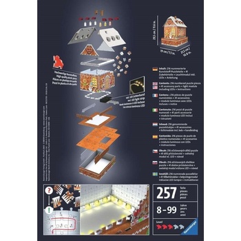 Ravensburger 3D puzzle svítící Perníková chalúpka 216 ks