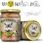 Benvita СТАРТ- пуешко, свинско, говеждо, пилешко и зеленчуци за подрастващи кучета от всички породи, 500 гр - БЪЛГАРИЯ - 2221-6