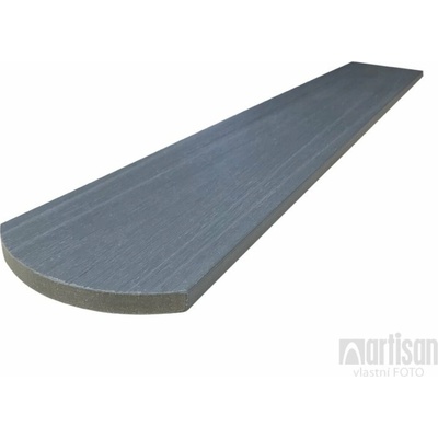 WPC dřevoplastové plotovky Dřevoplus Profi půlkulaté 15x138x1200 - Grey (šedá)