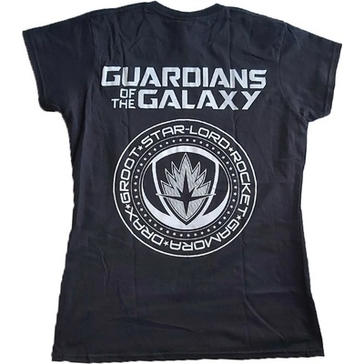 Dámské tričko Guardians of the Galaxy Shield černé