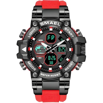 SMAEL Часовник smael da-29495 - Червен kp29495