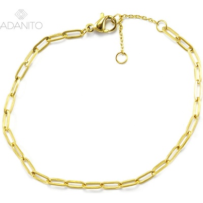 Meucci DB521 pozlacený náramek z chirurgické oceli