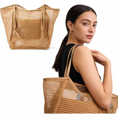 Allbag plážová taška nylonová béžová