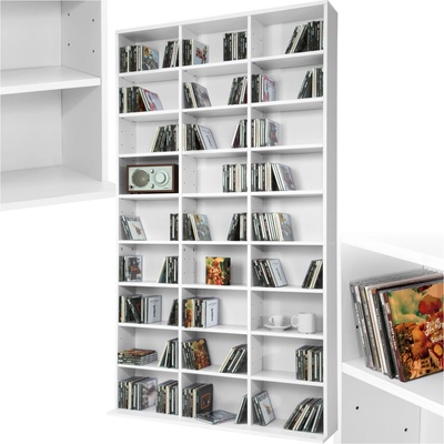 Tectake 401703 regál christel 180x102x23,5cm - bílá