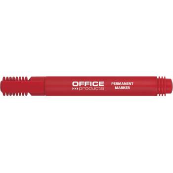 Office Products Перманентен маркер Office Products, скосен връх, червен (28230-А-ЧЕРВЕН)