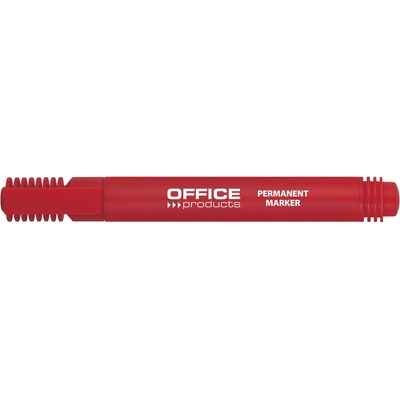 Office Products Перманентен маркер Office Products, скосен връх, червен (28230-А-ЧЕРВЕН)