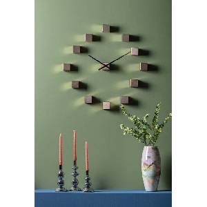 Karlsson Стенен часовник DIY Cubic Metallic (KA5974GD)