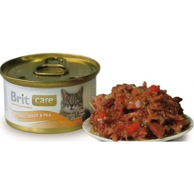 Brit cat Care tuňák & mrkev & hrášek 80 g