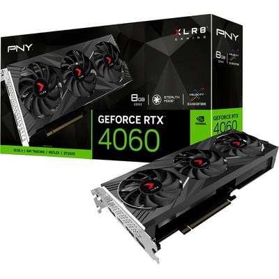 PNY GeForce RTX 4060 8GB GDDR6 XLR8 GAMING VERTO EPIC-X (VCG40608TFXXPB1)