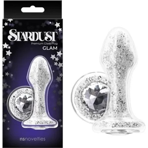  Стъклен разширител, звезден прах, 9, 5см. - Stardust Glam White (NSTOYS0838)