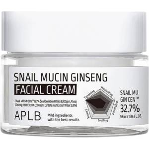 APLB Snail Mucin Ginseng Facial Cream - Анти-ейдж крем с охлювна слуз и женшен 55мл