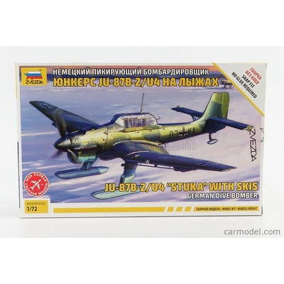 Zvezda Junkers Ju87b Vojenské lietadlo Stuka s lyžami 1935 / 1:72